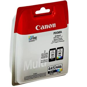کارتریج کانن مدل PG-445 و CL-446 – ست رنگی و مشکی